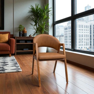 Cadeira para Mesa de Jantar Luiza Alta Qualidade Corino Rústico Caramelo em Oferta na Shopee