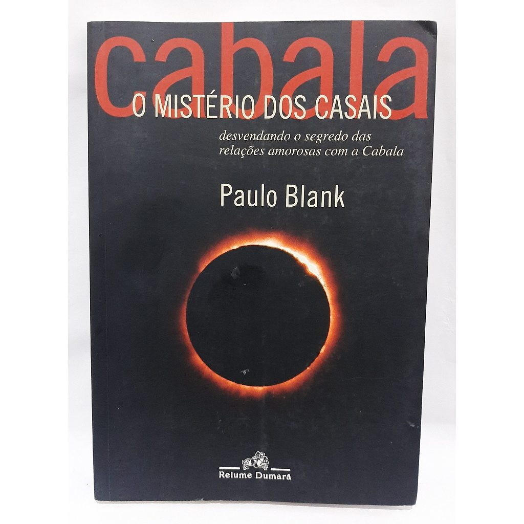 Livro Cabala O Misterio dos Casais / Paulo Blank