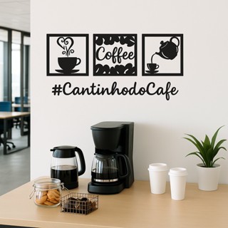 Painel Café em MDF #CantinhodoCafe – Decoração para Cozinha e Escritório
