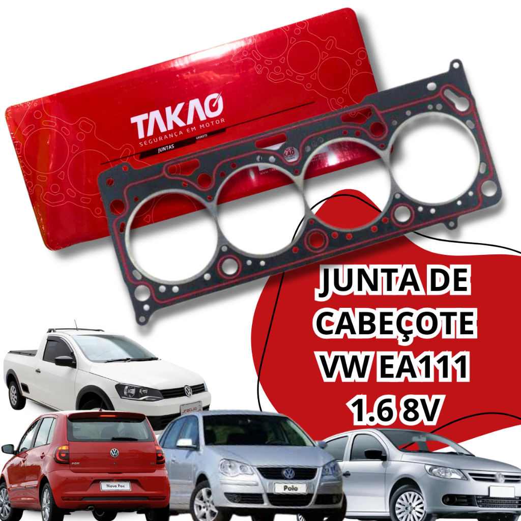 Junta Cabeçote Fibra Vw Power 1.6 8v Gol Fox Polo Takao