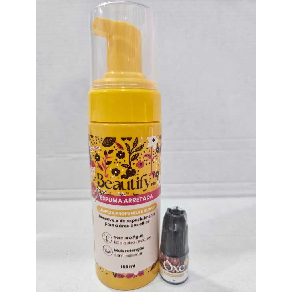 KIT OXE ESPUMA + COLA ADESIVA DE CÍLIOS em Oferta na Shopee