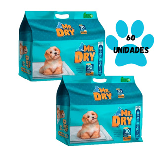 Kit 02 un. Tapete Higiênico Mr Dry - 80x60cm - 30 Unidades em Oferta na Shopee