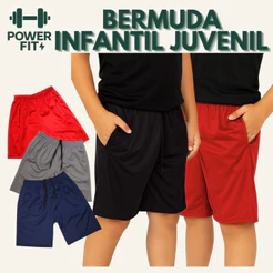 Kit 3 Bermudas Infantil Juvenil Masculina | Tamanhos 10, 12, 14 e 16 | Qualidade Premium