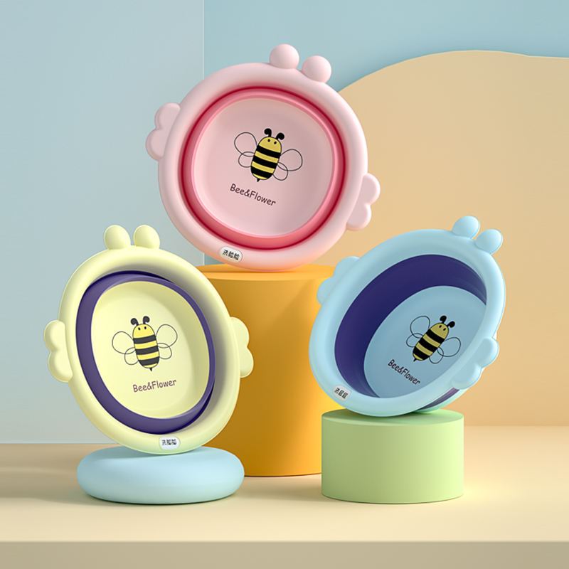 Bacias Plásticas Dobráveis Banheira Portátil para Bebês e Adultos Multiuso