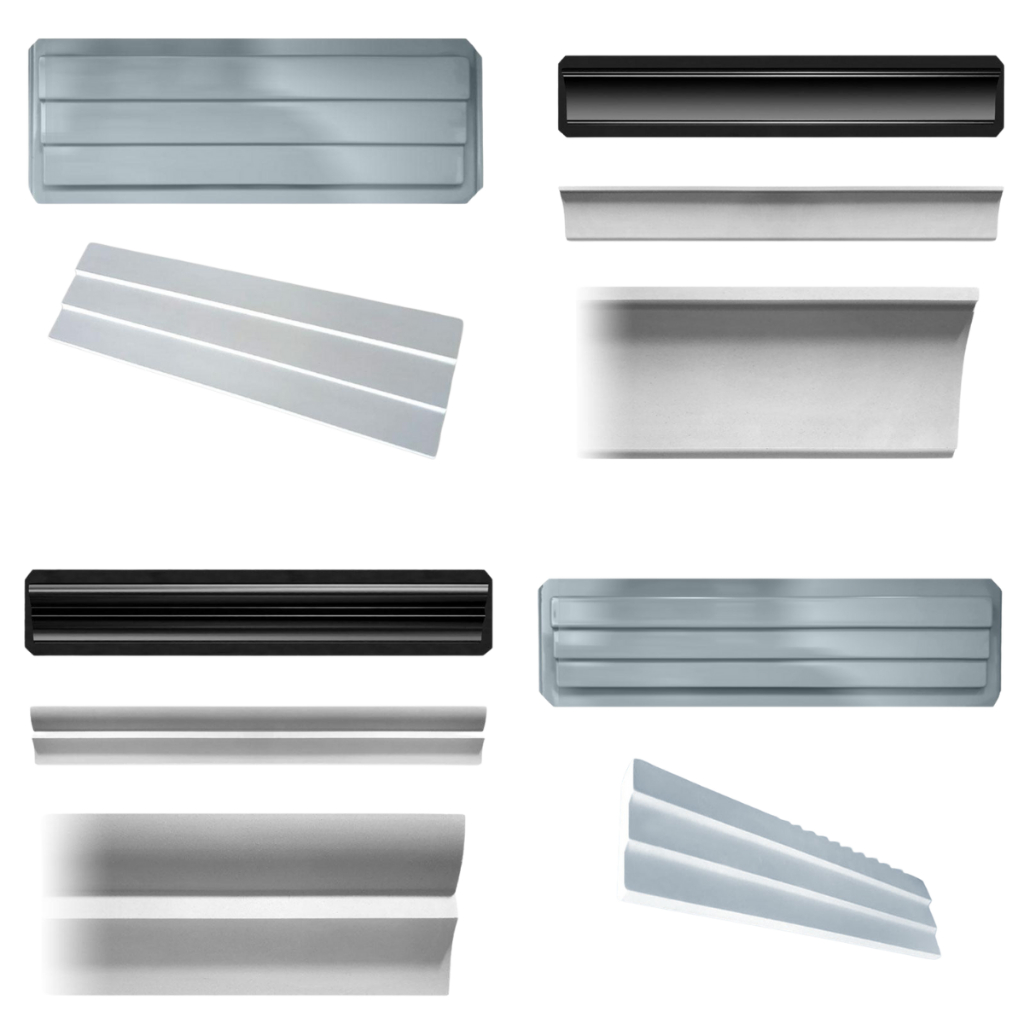 Molde Forma Rodateto ABS Diversos Modelos Gesso Cimento Decoração Construção
