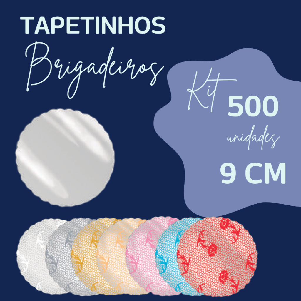Tapetinho para doces brigadeiros kit 500 unidades - 9 Cm - Distak em Oferta na Shopee