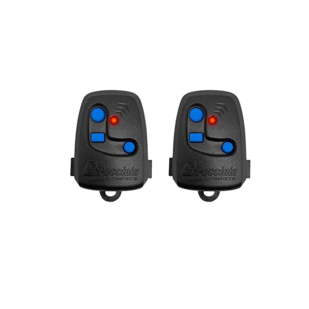 Kit 2 Controles 2 Pilhas Residência Portão Automático - Peccinin Nice Frequência 433,92 TX 3C Preto em Oferta na Shopee