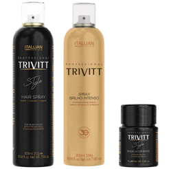 Kit Trivit Style Profissional Brilho Intenso Lacca Modelador