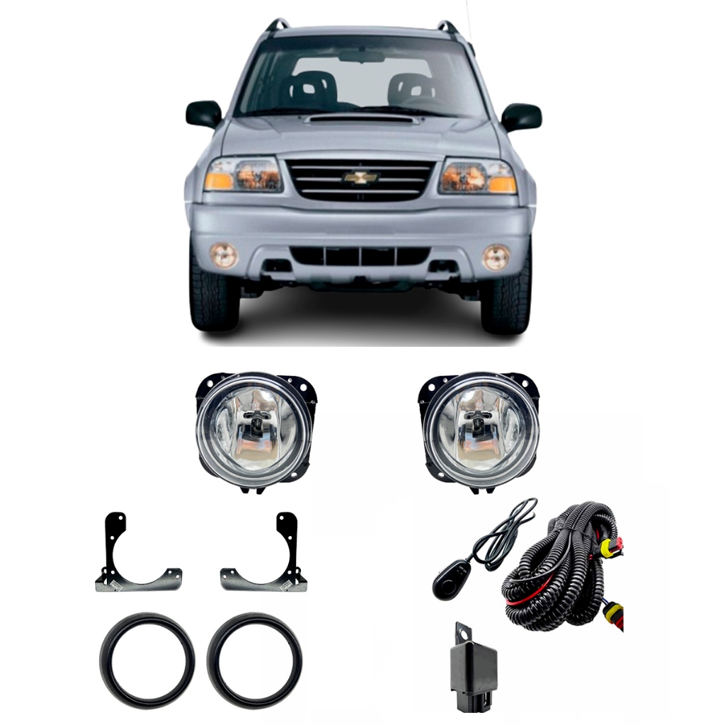 Kit Farol De Milha Neblina Tracker 2001 2002 2003 2004 2005 2006 2007 2008 em Oferta na Shopee