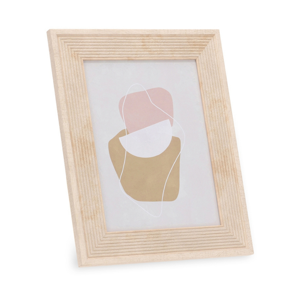 Porta Retrato Bege Abstrato Com Moldura para Foto15x20 Mart em Oferta na Shopee