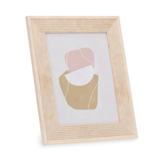 Porta Retrato Bege Abstrato Com Moldura para Foto15x20 Mart em Oferta na Shopee