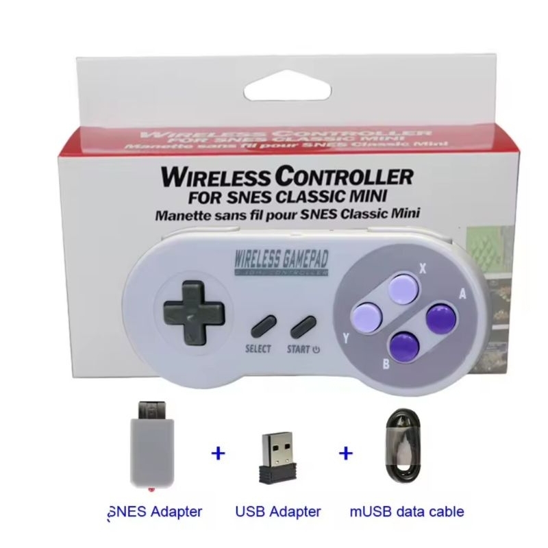 Controle Joystick Snes Mini Classic Sem Fio, windows Pc, Nintendo Switch