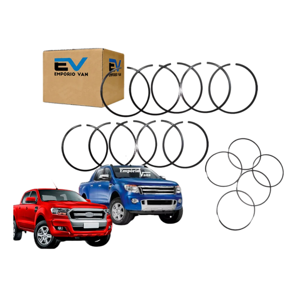 Jogo Anel Pistao Motor Std Para Ford Ranger 3.2 2013... 5cc