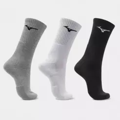 Kit Meia Mizuno Cano Alto Training Pacote com 3 pares Original