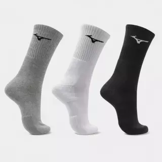 Kit Meia Mizuno Cano Alto Training Pacote com 3 pares Original
