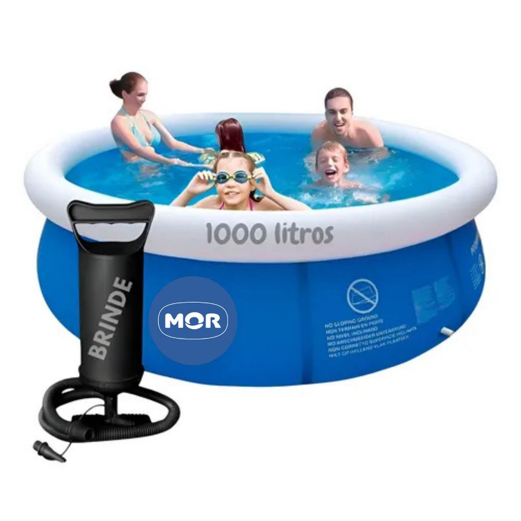 🔥 _REFRESQUE-SE COM ESTILO! 🌊☀️_

_Piscina Redonda de 1000 Litros Mor/Sun Way_

❌ ~~R$ 399,90~~  
💚 _R$ 299,90_  
💥 _25% OFF_

✅ Ideal para diversão em família  
✅ Borda inflável confortável  
✅ Acompanha bomba de brinde!

📊 +281 vendas | ⭐ 4.9/5.0

_👉 GA