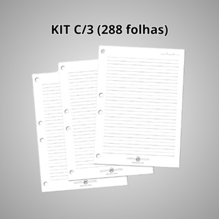 Refil de 96 folhas para fichario colegial DAC 283RE KIT ou unidade em Oferta na Shopee