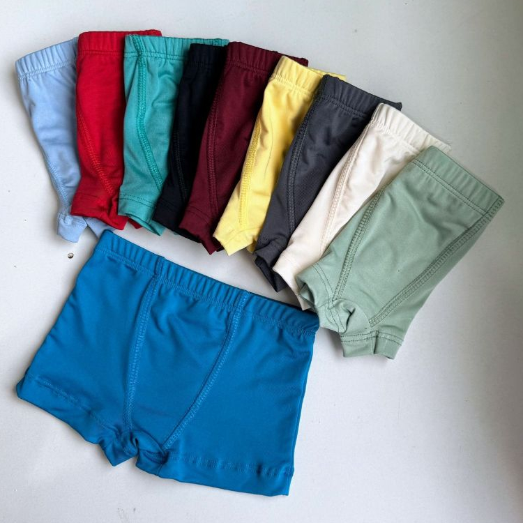 Kit Cueca Infantil 5 Unidades Lisa Menino Confortável Qualidade Cuecas Lisas em Oferta na Shopee