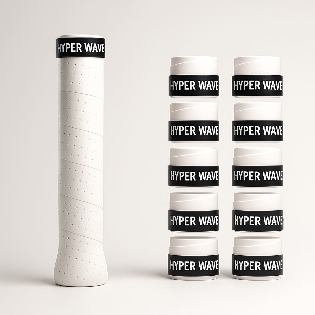 Kit 10un Overgrip Grip para Raquete Tenis  Branco Grip  Beach Tennis  badminton paddle tenis