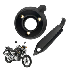 Kit 2 Peças Protetor e Bocal Escapamento Yamaha Fazer 250 2011 a 2016