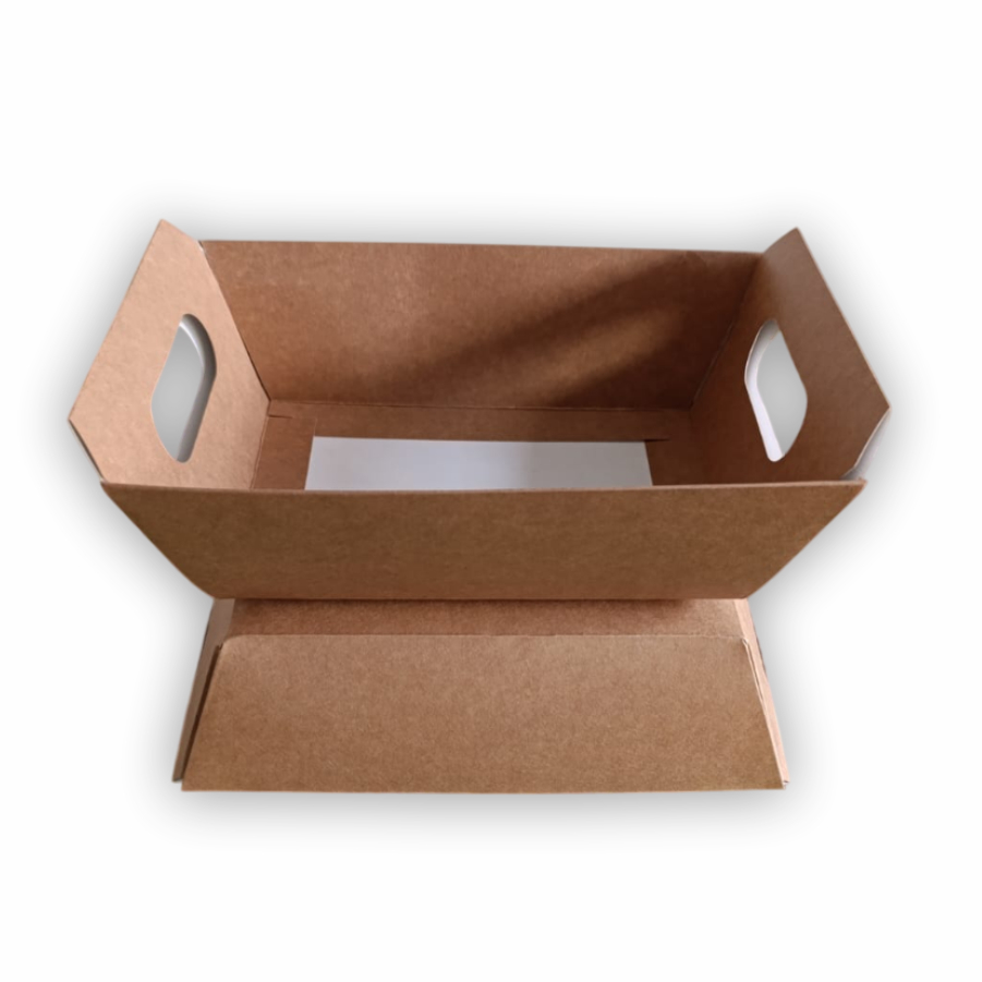 CESTA PAPEL KRAFT, 50 UNID - M - Páscoa; Cesta de Chocolate; Café da manhã- CX008