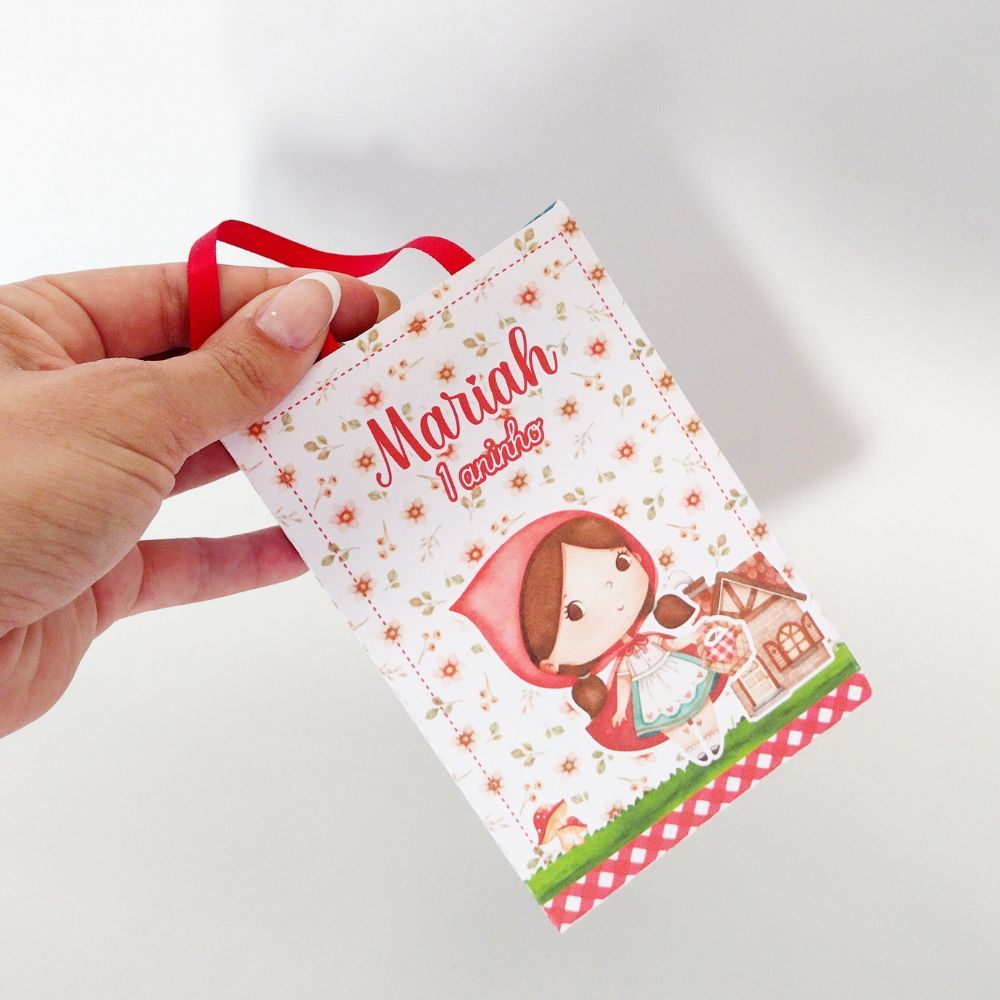 Sacolinha Personalizada Chapeuzinho Vermelho para lembrancinha/Tamanho P/Lembrancinha Personalizada/Aniversário Infantil