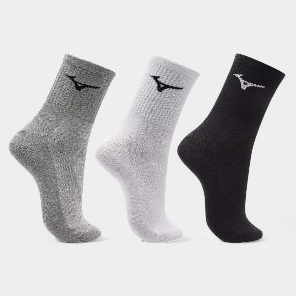 Kit Meia Mizuno Cano Médio Training Pacote com 3 pares em Oferta na Shopee