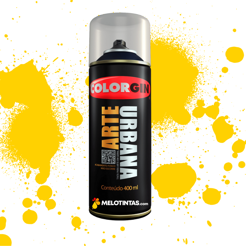 Tinta Spray Arte Urbana Colorgin 400ml Diversas Cores Para Grafite E Pintura Artística