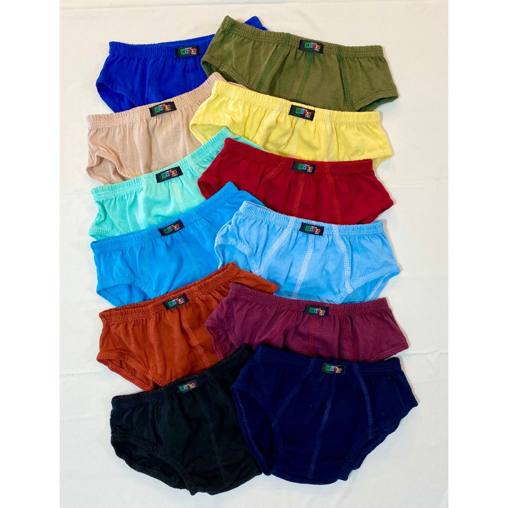 Kit 10 Cueca Infantil Tradicional Slip 100% Algodão cuequinha Confortável Menino Criança forrada