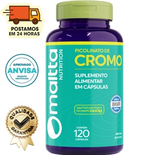 Picolinato de Cromo 100% Puro ( 1 Cápsula ao Dia ) - 120 Cápsulas 450mg - Duom em Oferta na Shopee