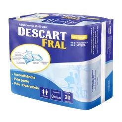 Absorvente Pós Multi-uso Descart Fral - 20 UNIDADES.