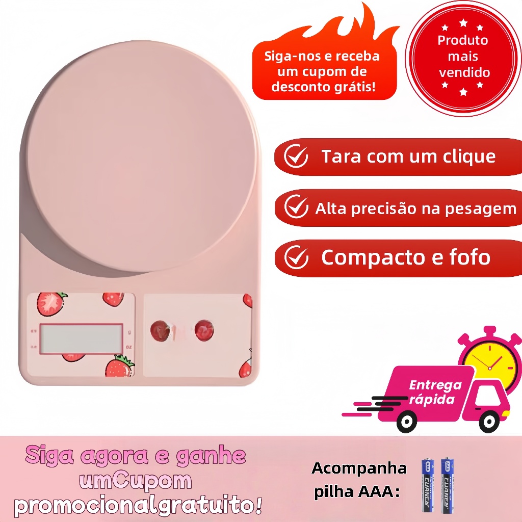 Balança digital portátil – pequena no tamanho, grande na precisão