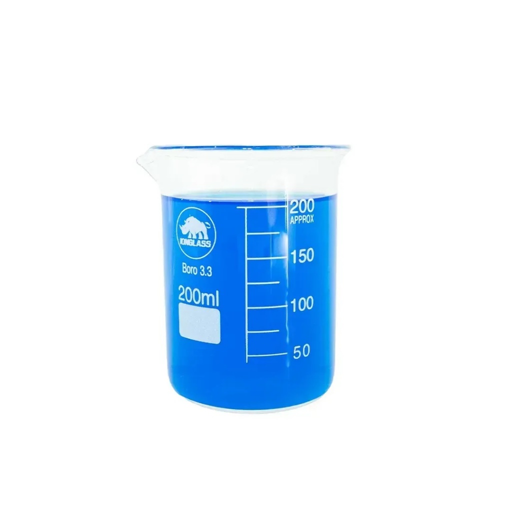 Becker Forma Baixa 200 ml Borossilicato bequer copo de bequer