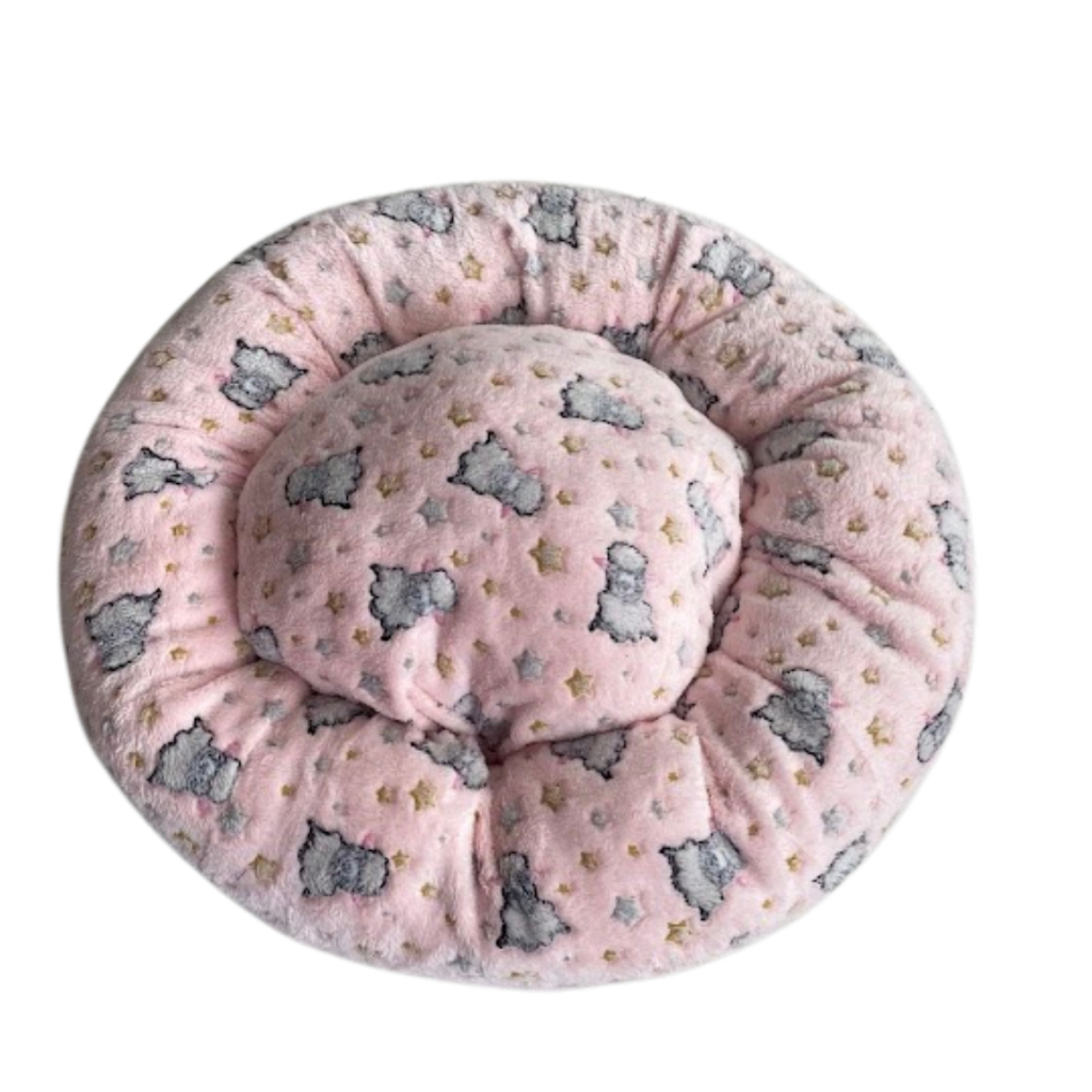 Cama Nuvem Estampada Felpuda para cachorro e gato pet P a G em Oferta na Shopee
