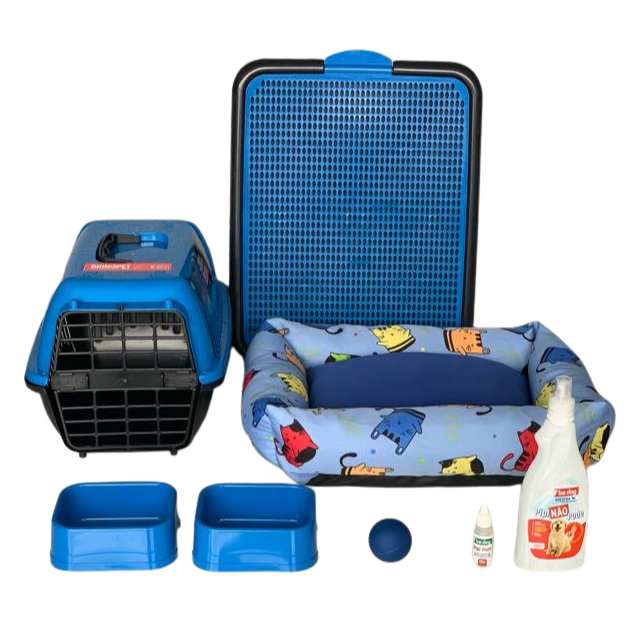 Kit confort Cachorro Xixi Sim/Não Transporte Cama Luxo Completo P ao G
