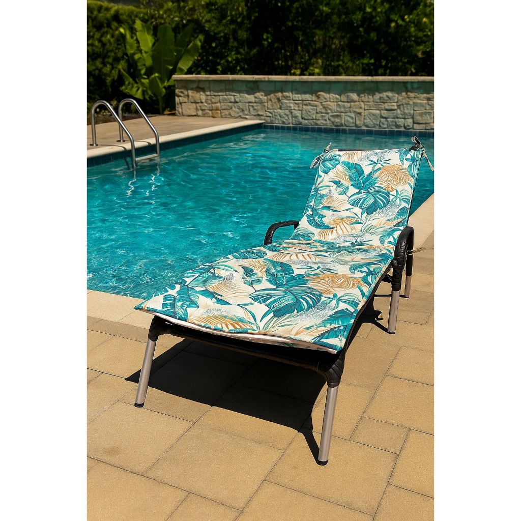 ALMOFADA COLCHONETE ESPREGUIÇADEIRA IMPERMEÁVEL COM ZIPER 180X60 PRAIA PISCINA TOMAR SOL