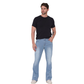 Calça Jeans Masculina Flare Com Lycra Alleppo Jeans