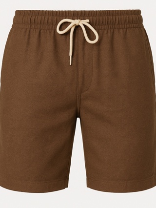 Short Linho Masculino Bermuda de Linho Café com Bolsos Casual Confortável Passeio em Oferta na Shopee