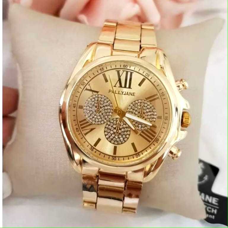 Relógio Feminino Pallyjane Brilho Luxo Resistente à Água Estilo Elegância Moda Mulher em Oferta na Shopee