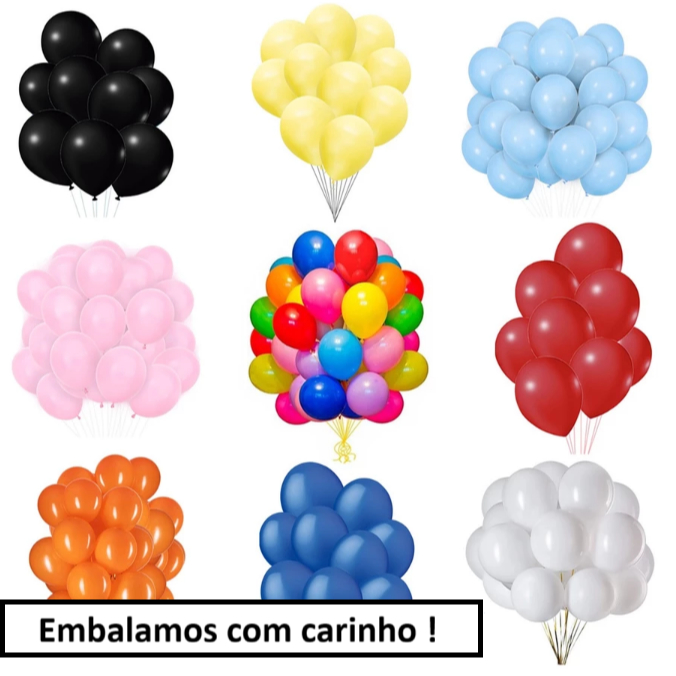 Balão Bexiga Látex Pérola 25 Unidades De 10 Polegadas Decoração De Festa Metalizado