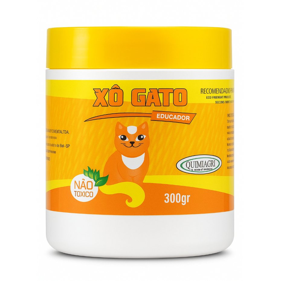 Repelente Xô Gato Natural 300Gr Quimiagri