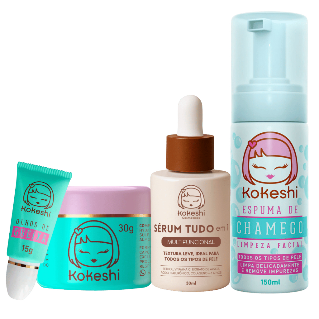 Kit Cuidado Completo Espuma Chamego Tudo em 1 Pele de Porcelana em Oferta na Shopee