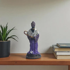 Orixá Nanã Buruque Em Resina Escultura 14,5cm