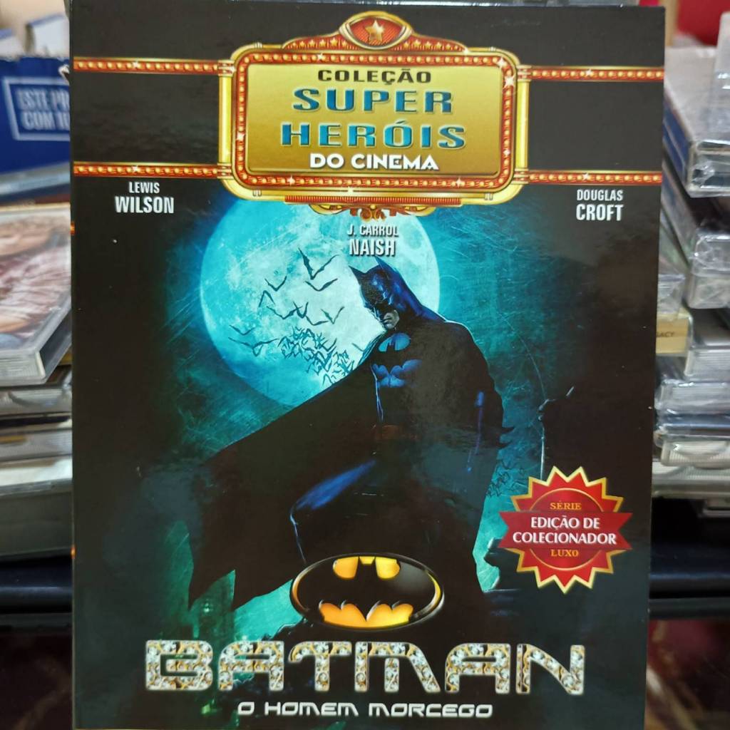 Dvd Batman - O Homem Morcego (Coleção Super Heróis do Cinema) Digipak duplo