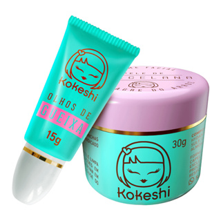 Kit Dupla Renovadores Faciais Kokeshi Pele Porcelana Olhos Gueixa em Oferta na Shopee