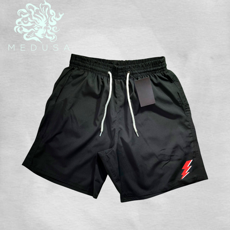 Bermuda Short Tactel Grosso Modelo, Raio -Ideal Para Treinos, Academia em Oferta na Shopee