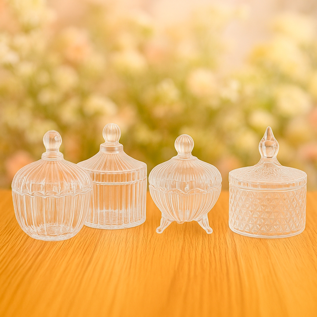 Mini Bomboniere Luxo Tipo Acrilico Cristal 50ml com Tampa – Ideal para Lembrancinhas, Doces Finos em Oferta na Shopee