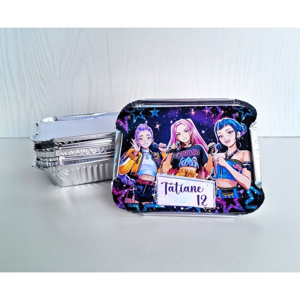 Marmita Personalizada Huntrix Guerreiras do KPOP /Lembrancinha de Festa /Aniversário