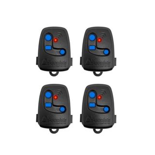 Kit 4 Controles remoto para Portão Peccinin Nice 433,92 Tx 3C Preto