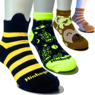 Meia Infantil Cano Curto Abelhinha, Astronauta Neon 9 meses a 10 Anos Masculina e Feminina em Oferta na Shopee